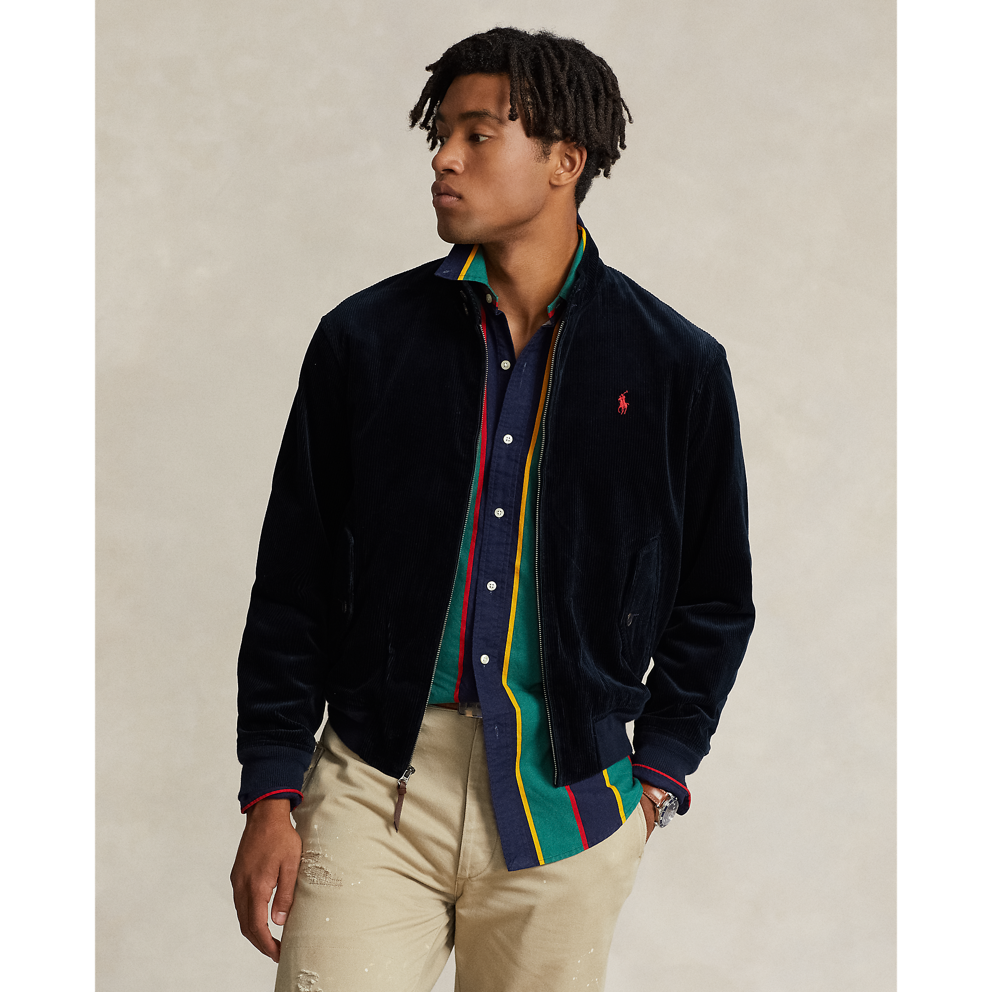 The Bedford Corduroy Jacket in Navy | Ralph Lauren® HK