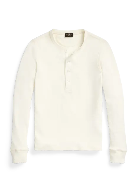 Ralph Lauren Waffle-Knit Cotton Henley