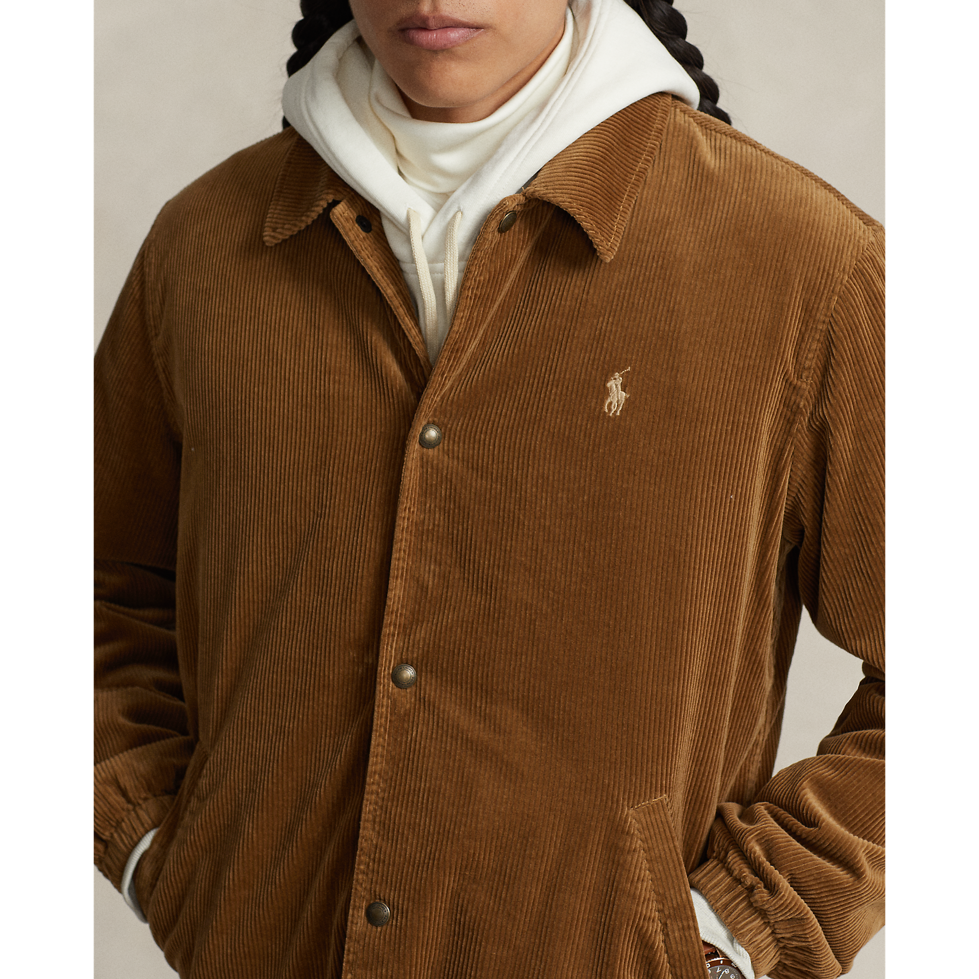 Corduroy Coach's Jacket in Khaki | Ralph Lauren® HK