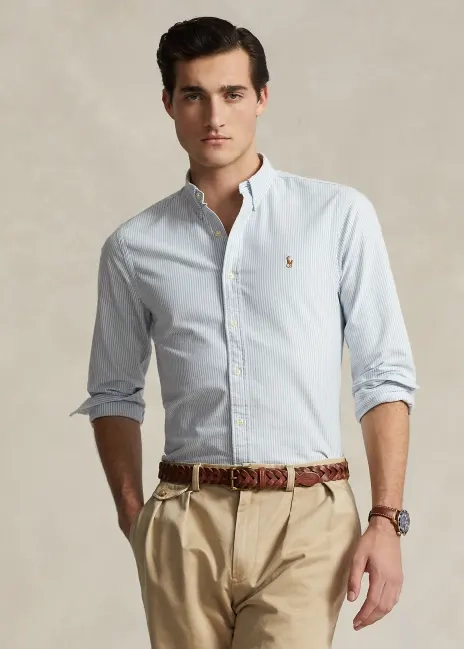Ralph Lauren Slim Fit Striped Oxford Shirt