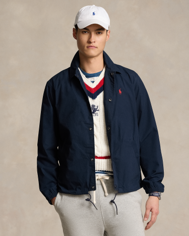 Poplin Coach's Jacket in Navy | Ralph Lauren® HK