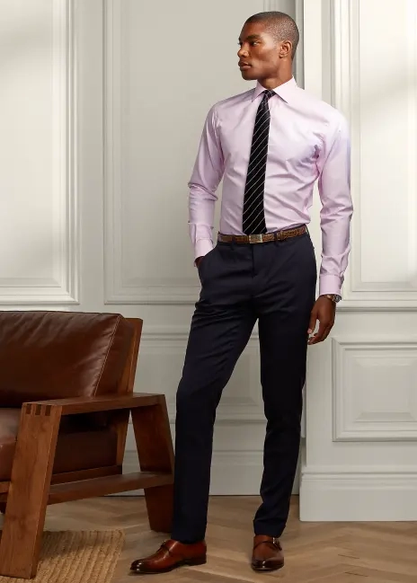 Ralph Lauren Gregory Hand-Tailored Wool Trouser