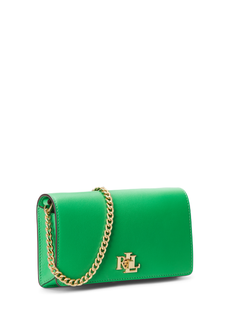 Ralph Lauren Leather Crossbody Turn-Lock Tech Case