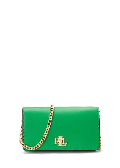 Ralph Lauren Leather Crossbody Turn-Lock Tech Case
