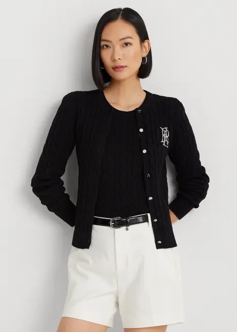 Ralph Lauren Cable-Knit Cotton Cardigan