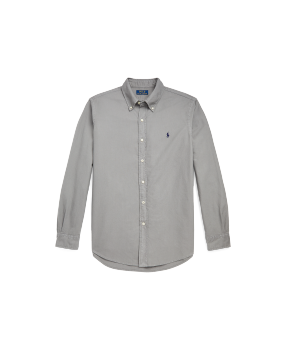 Classic Fit Garment-Dyed Oxford Shirt in Blue | Ralph Lauren® HK