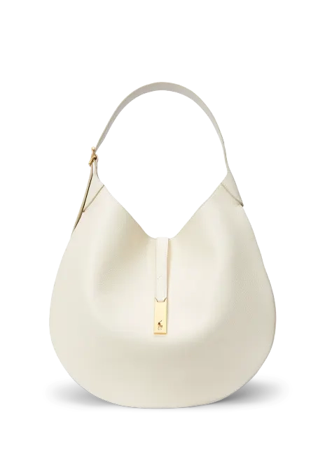 Ralph Lauren Polo ID Leather Large Shoulder Bag