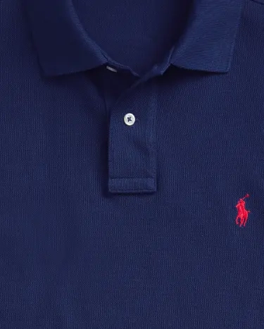 The Iconic Mesh Polo Shirt in Blue | Ralph Lauren® HK