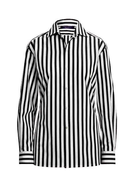 Ralph Lauren Capri Relaxed Fit Striped Cotton Shirt