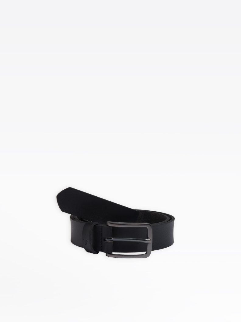 agnes b BLACK LEATHER NEW ERIC BELT