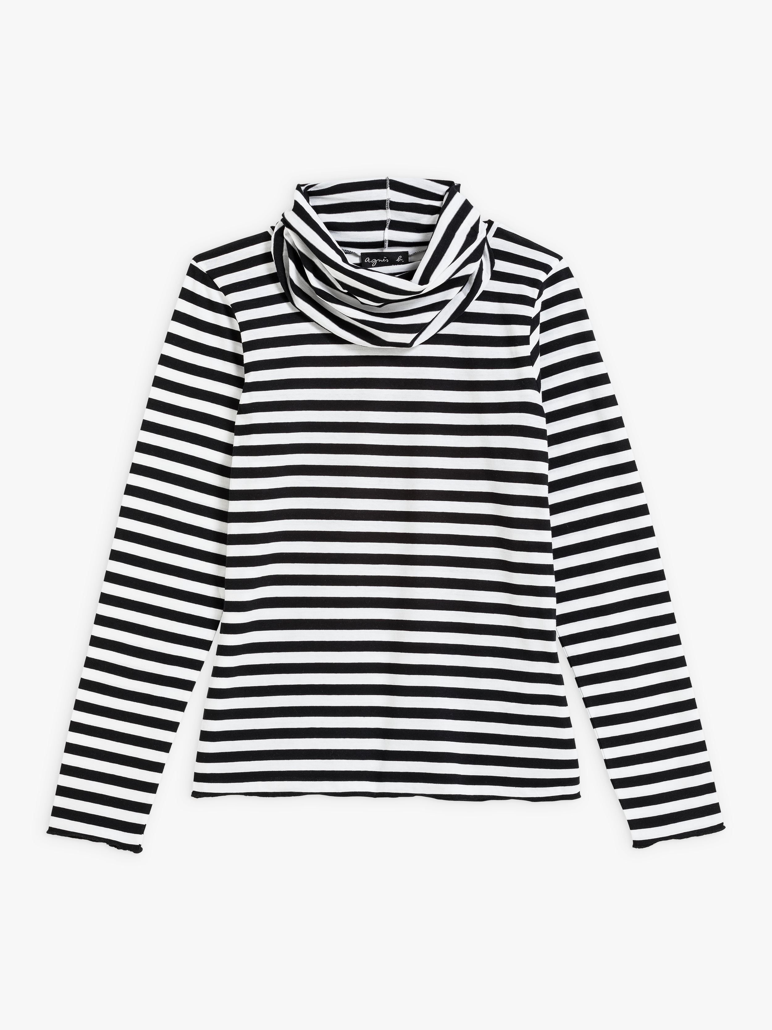 t shirt black and white striped