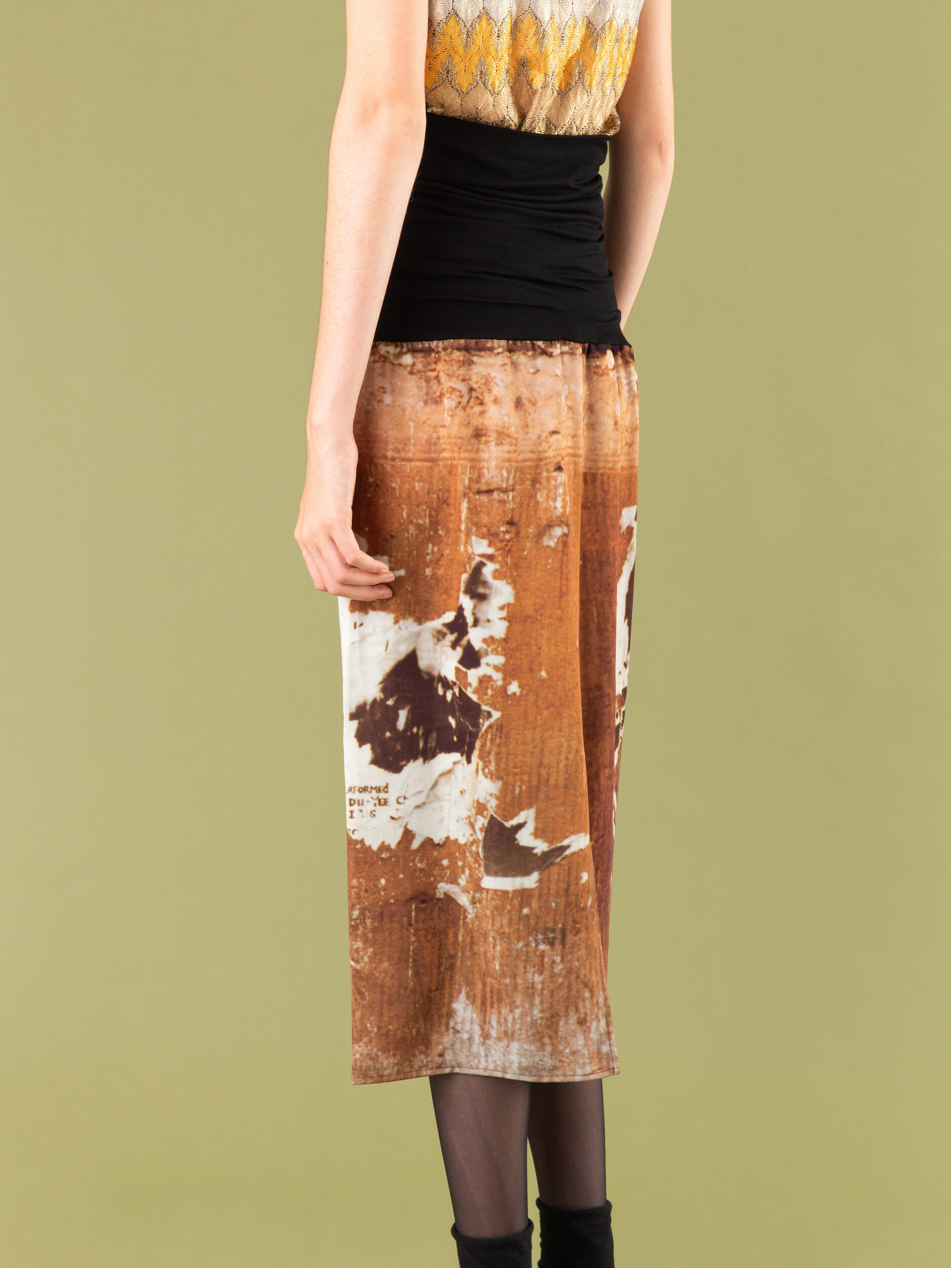 WOMEN'S AFFICHES DÉCHIRÉES PHOTO PRINT 2-WAY SKIRT DRESS | agnès b. HK