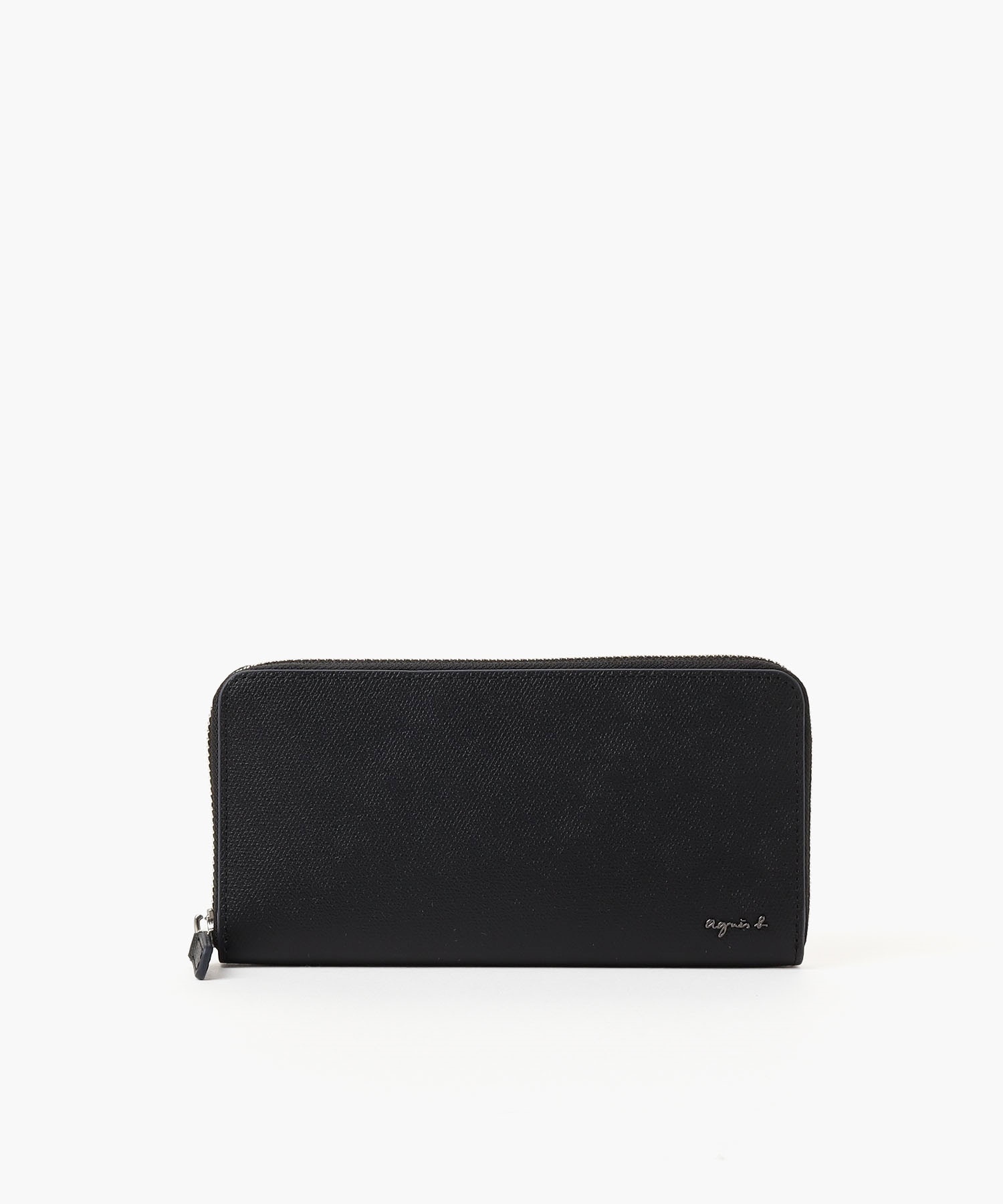 LEATHER ROUND ZIP LONG WALLET