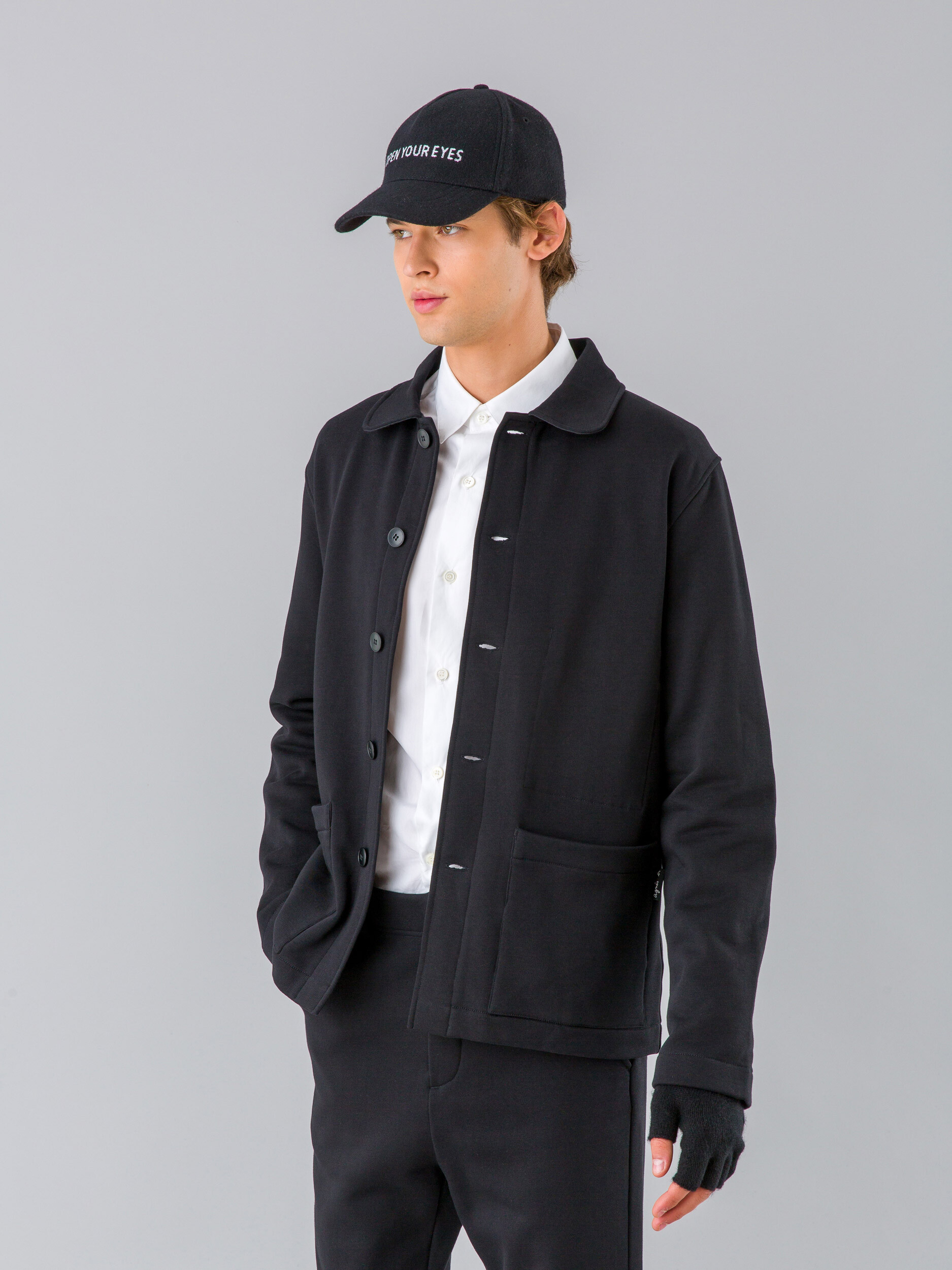 高速 割引 2024 西日本 BLACK IN JACKET 2 MANDARIN MEN'S COTTON HK b. agnès | FLEECE ジャケット・アウター