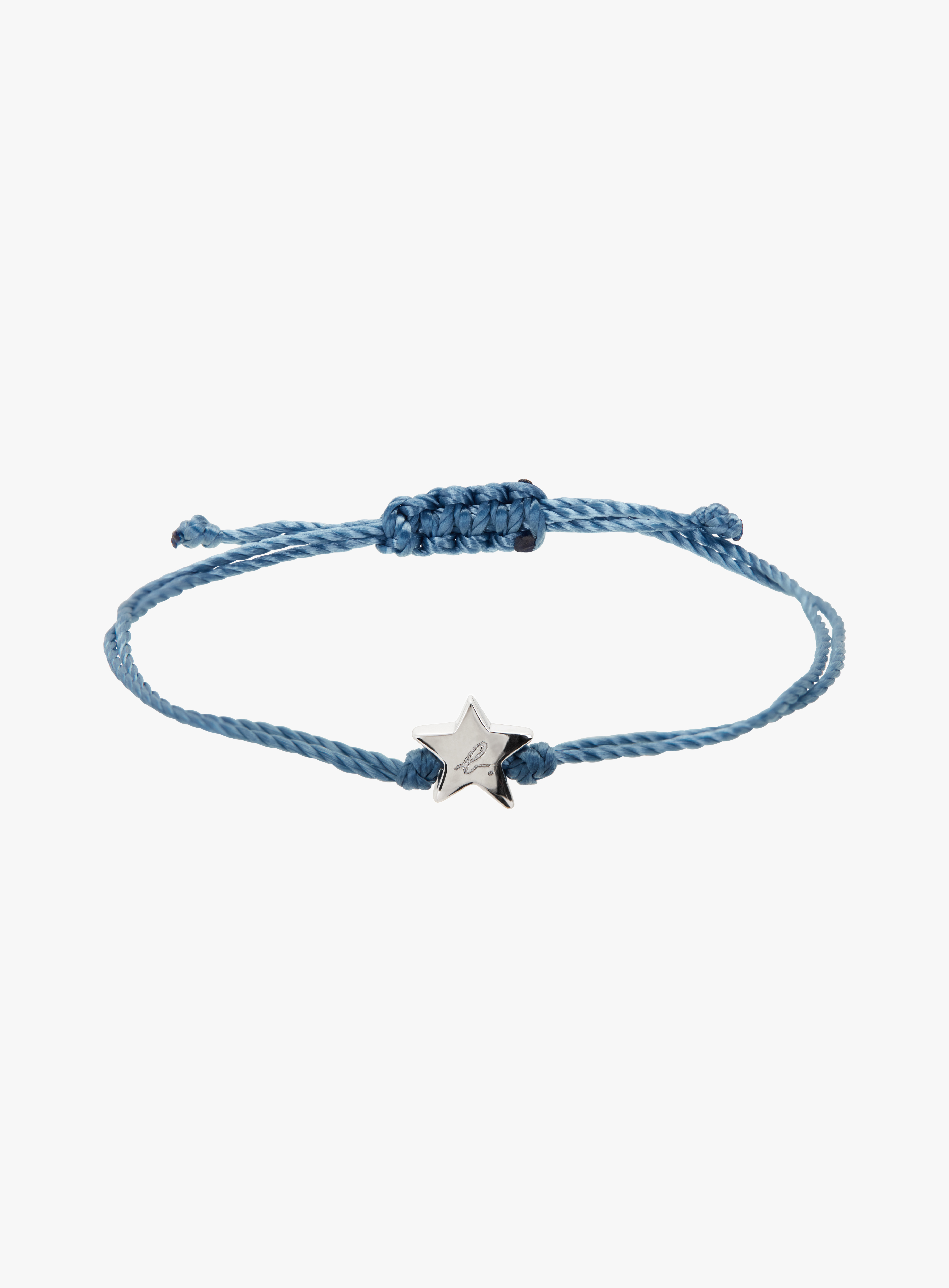 Women's sterling silver b. “Silver Lining” Logo bracelet