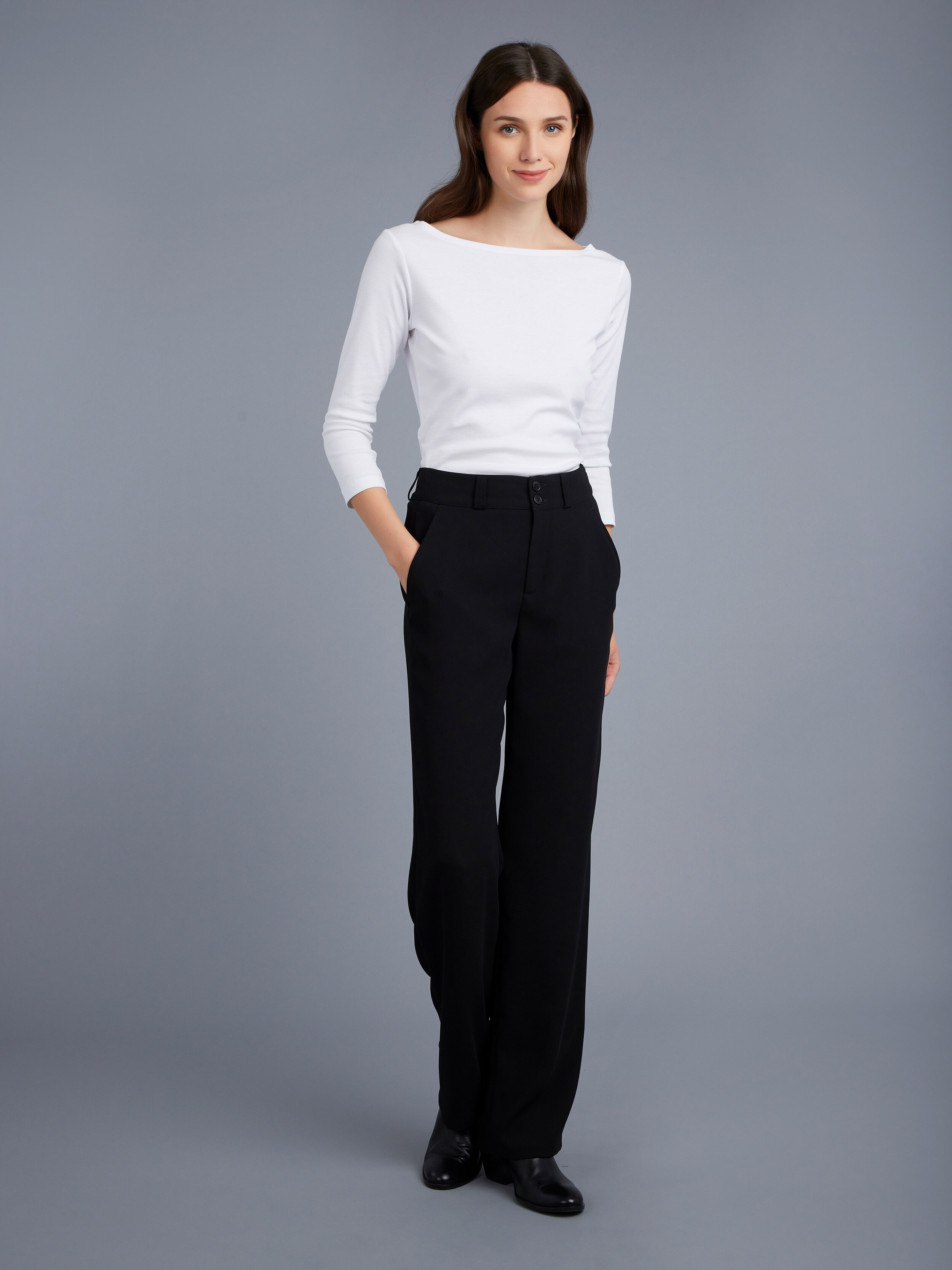 WOMEN'S STRAIGHT CUT TROUSERS | agnès b. HK