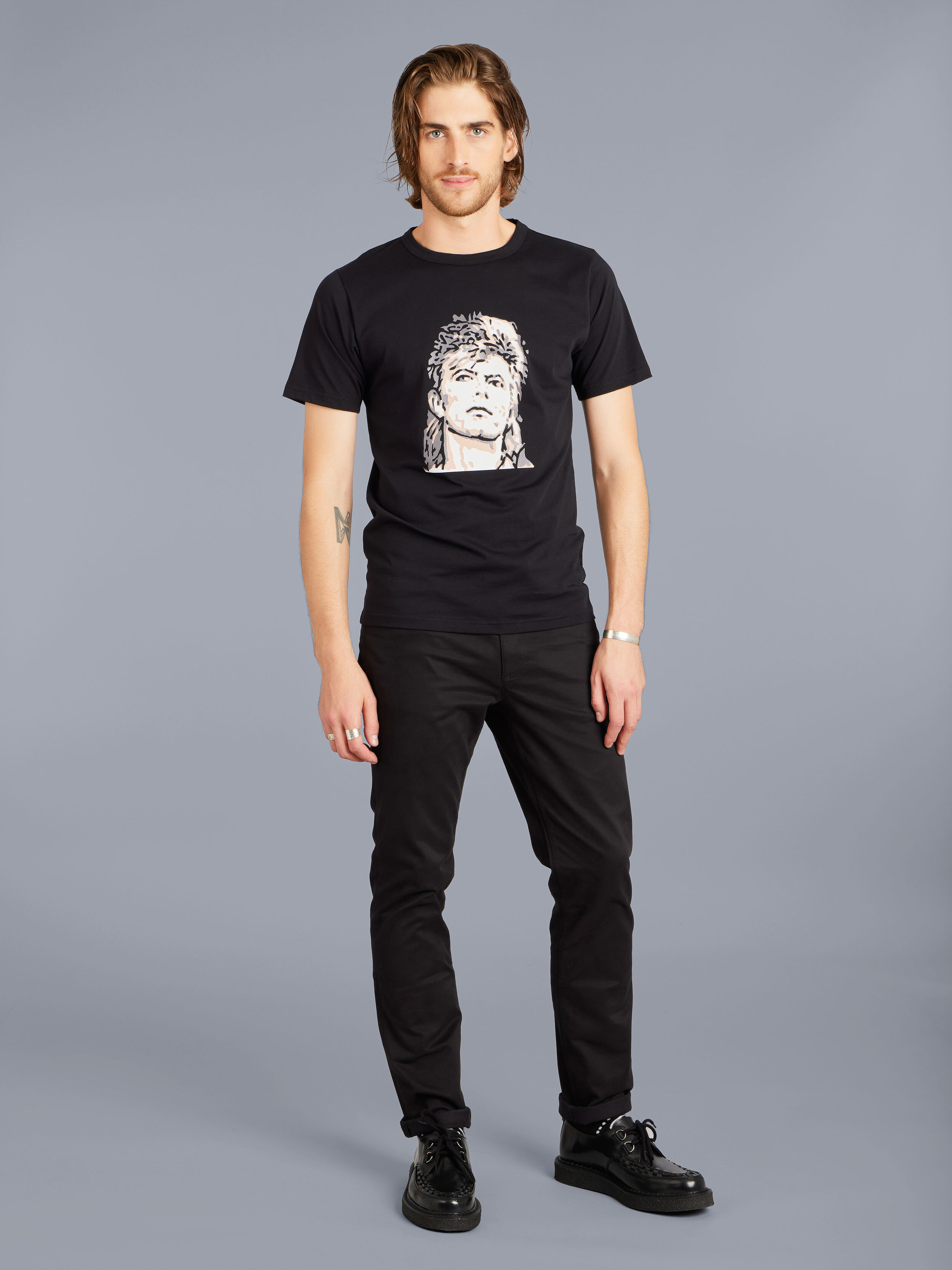 MEN'S JERSEY T-SHIRT WITH ARTIST RAFAEL GRAY | agnès b. HK