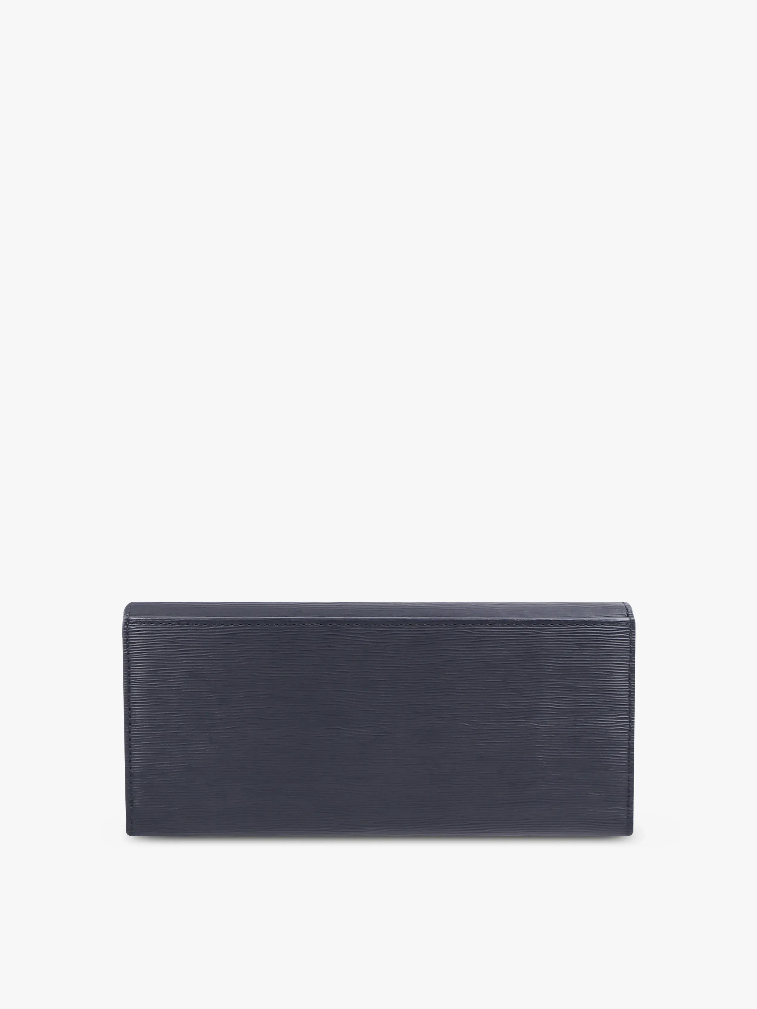 agnes b. - Leather Long Wallet (Blue)