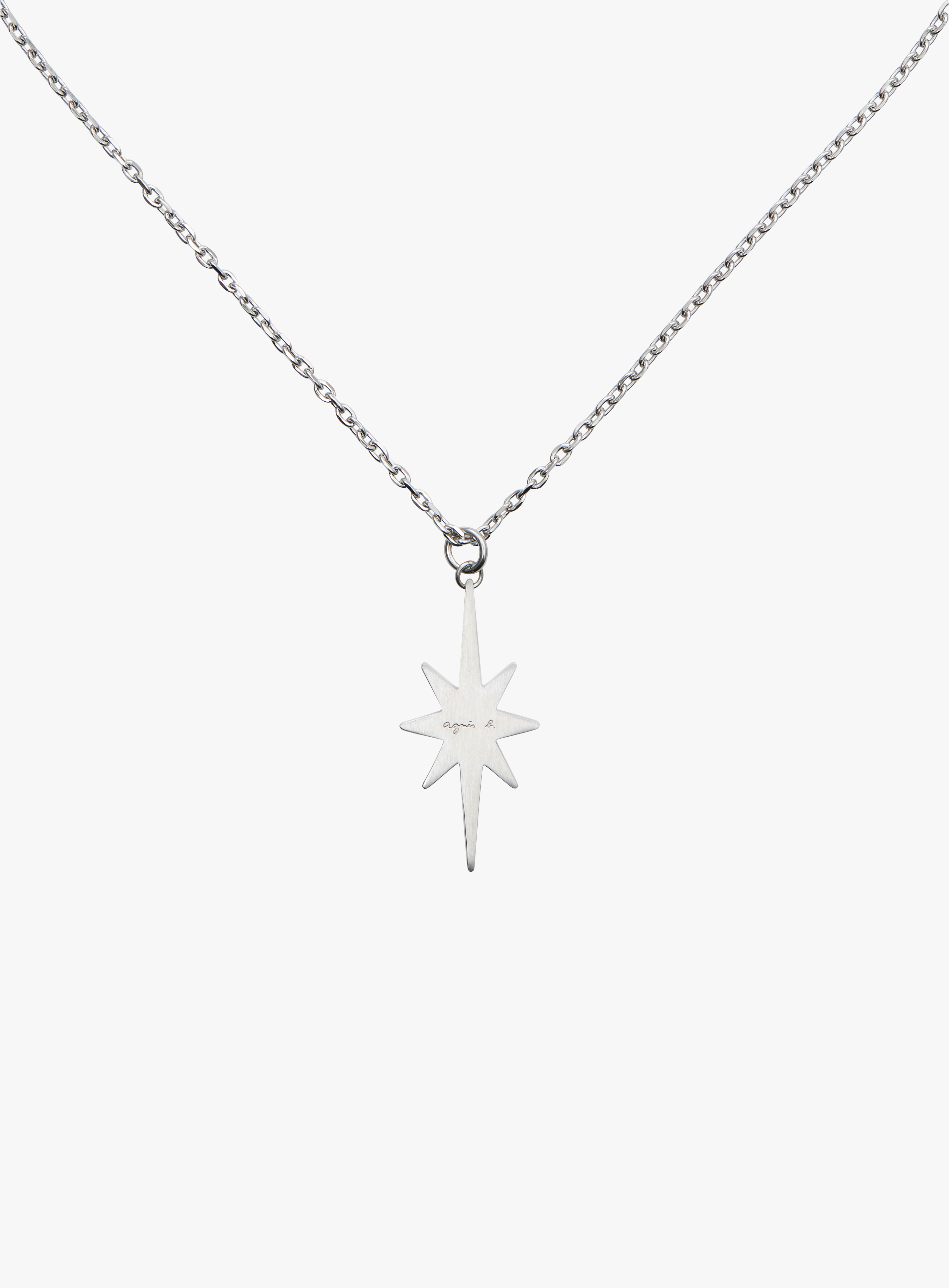 WOMEN'S agnès b. LOGO STAR SHAPE NECKLACE | agnès b. HK