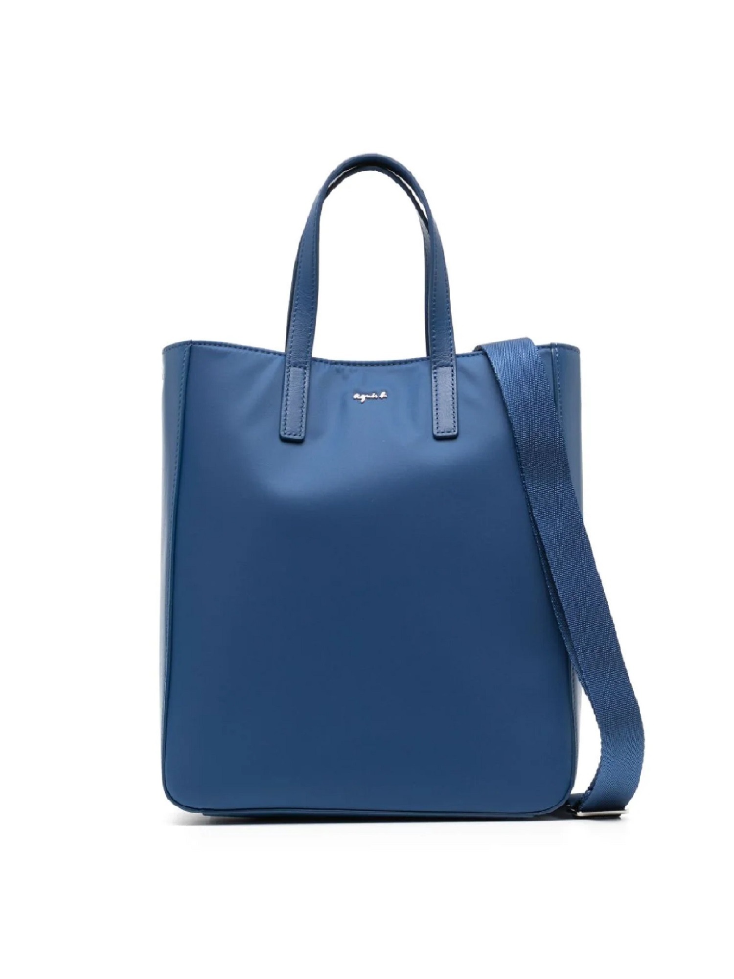 Nylon leather online tote