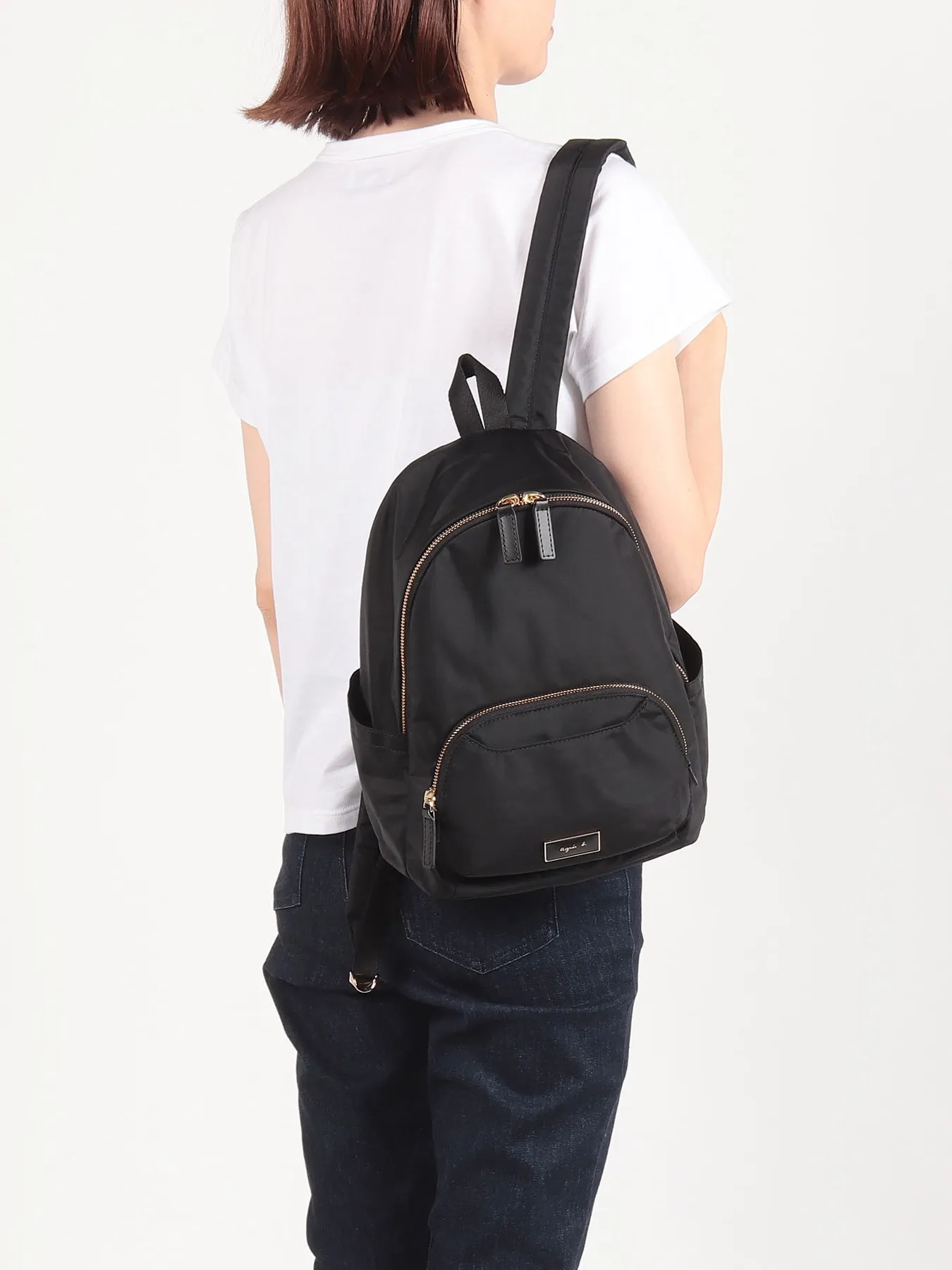 black backpack bag