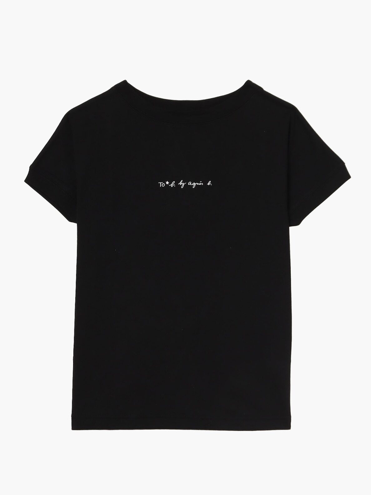 海外並行輸入正規品 WOMEN'S b. To RIB HK b. agnès | T-SHIRT LOGO NECKLINE Tシャツ(半袖/袖なし)