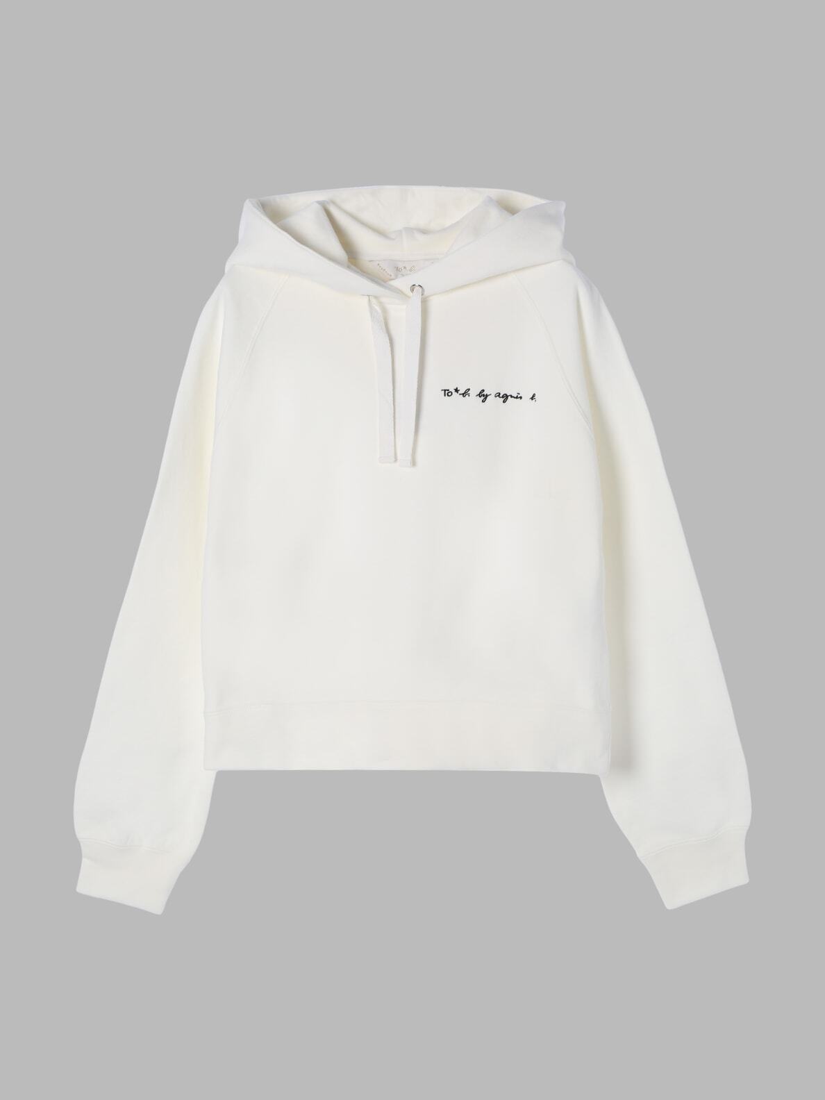 To b. WOMEN'S NEW ONE POINT LOGO HOODIE | agnès b. HK