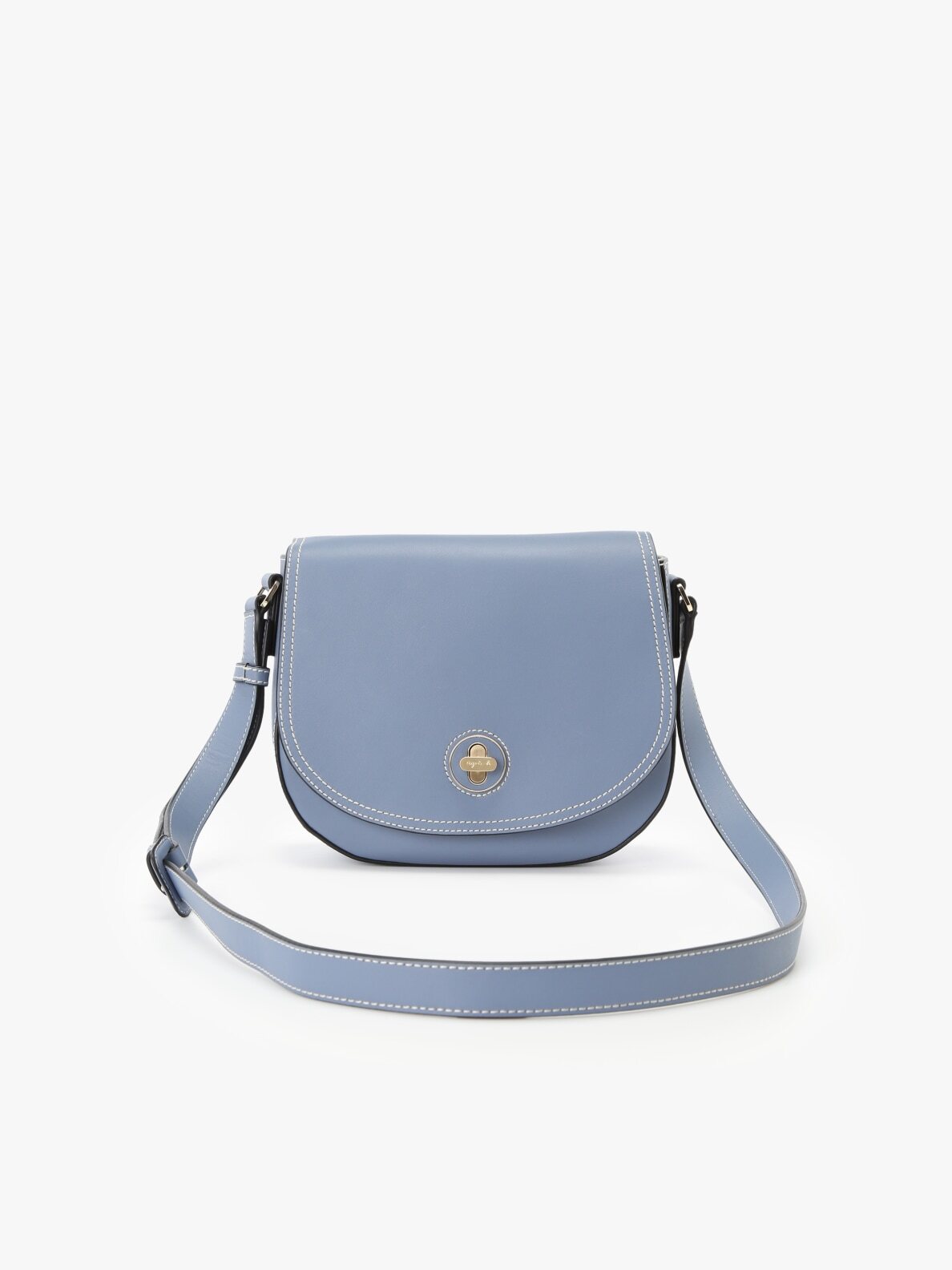 LEATHER SHOULDER BAG agnes b. HK