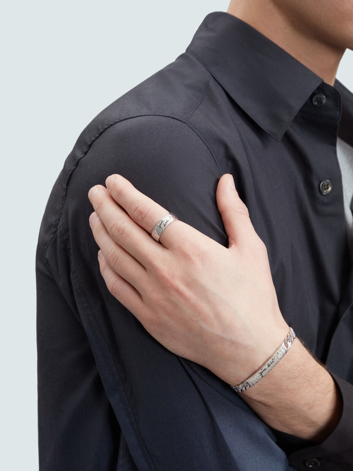 MEN'S agnès b. COUPLE LEATHER BRACELET | agnès b. HK