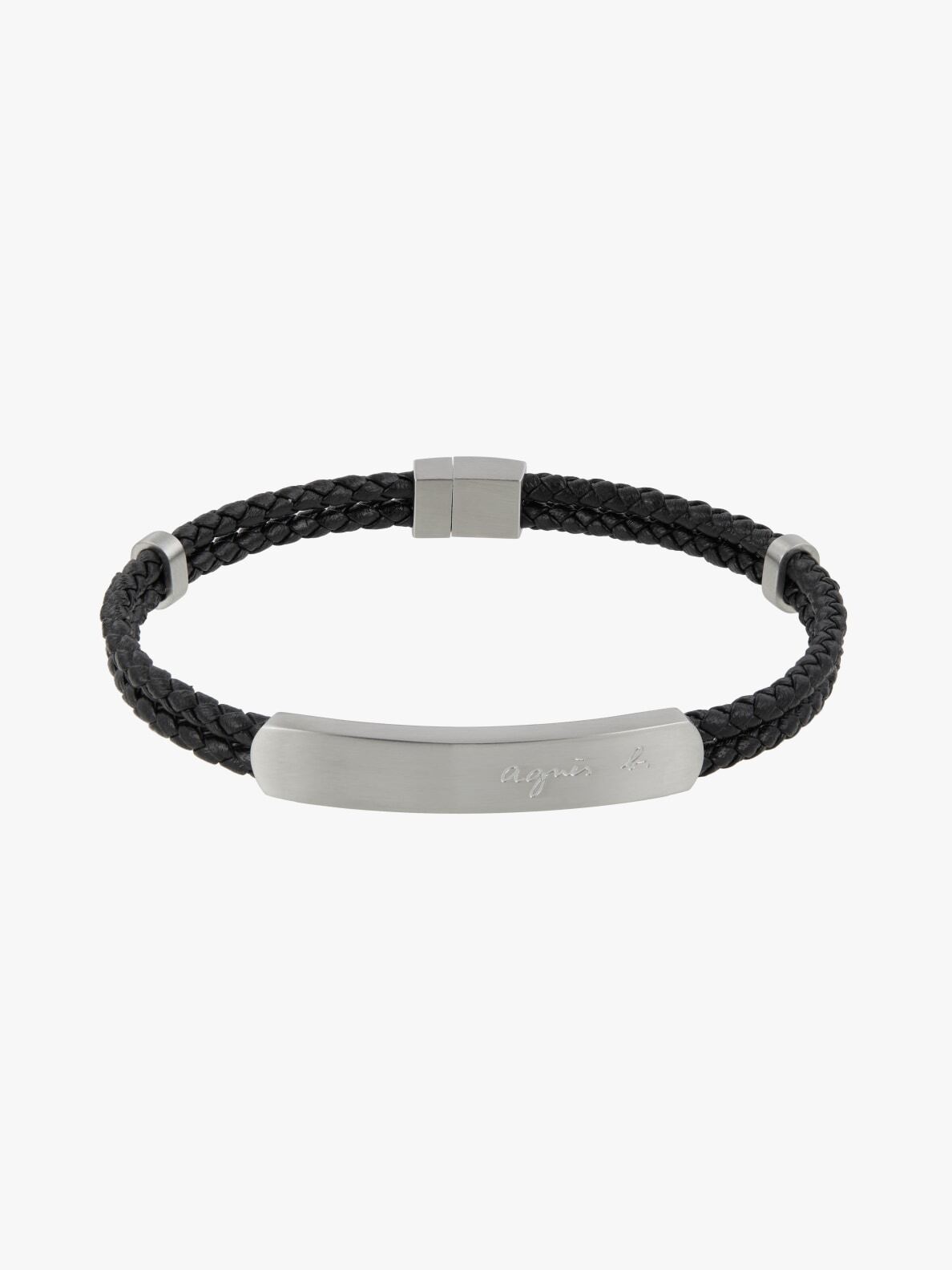 アクセサリー agnes b. watch bracelet black archive black watch agnès
