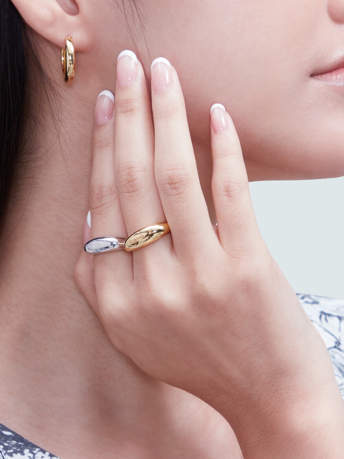 【2025年製 新品】 WOMEN'S SILVER  LOGO b. agnès アクセサリー