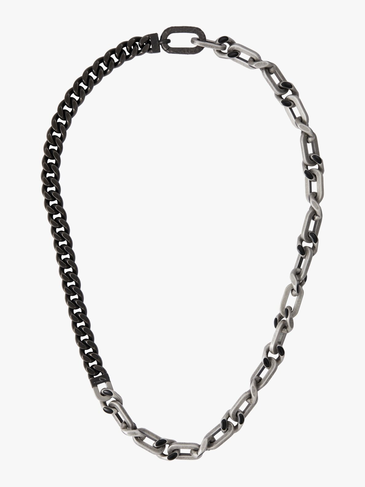 追跡有★agnes b. \"Chunky Chain\" カップル ペア ネックレス 追跡有☆agnes b. Chunky Chain カップル ペア ネックレス