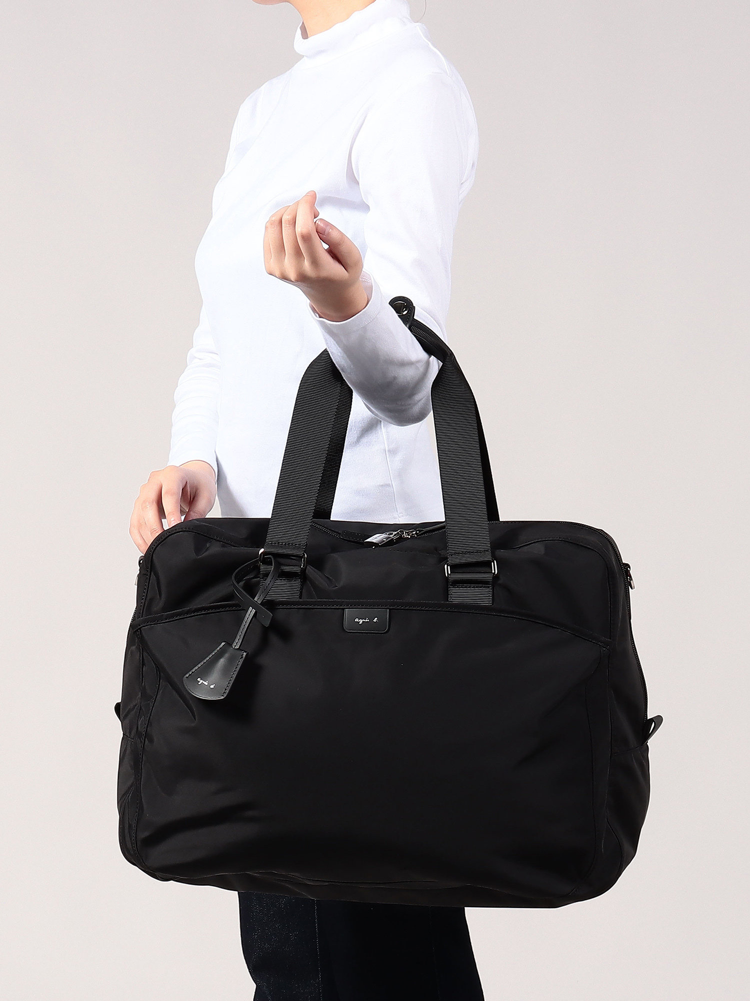 Unisex Nylon Travel Bag (Large) | agnès b. TW