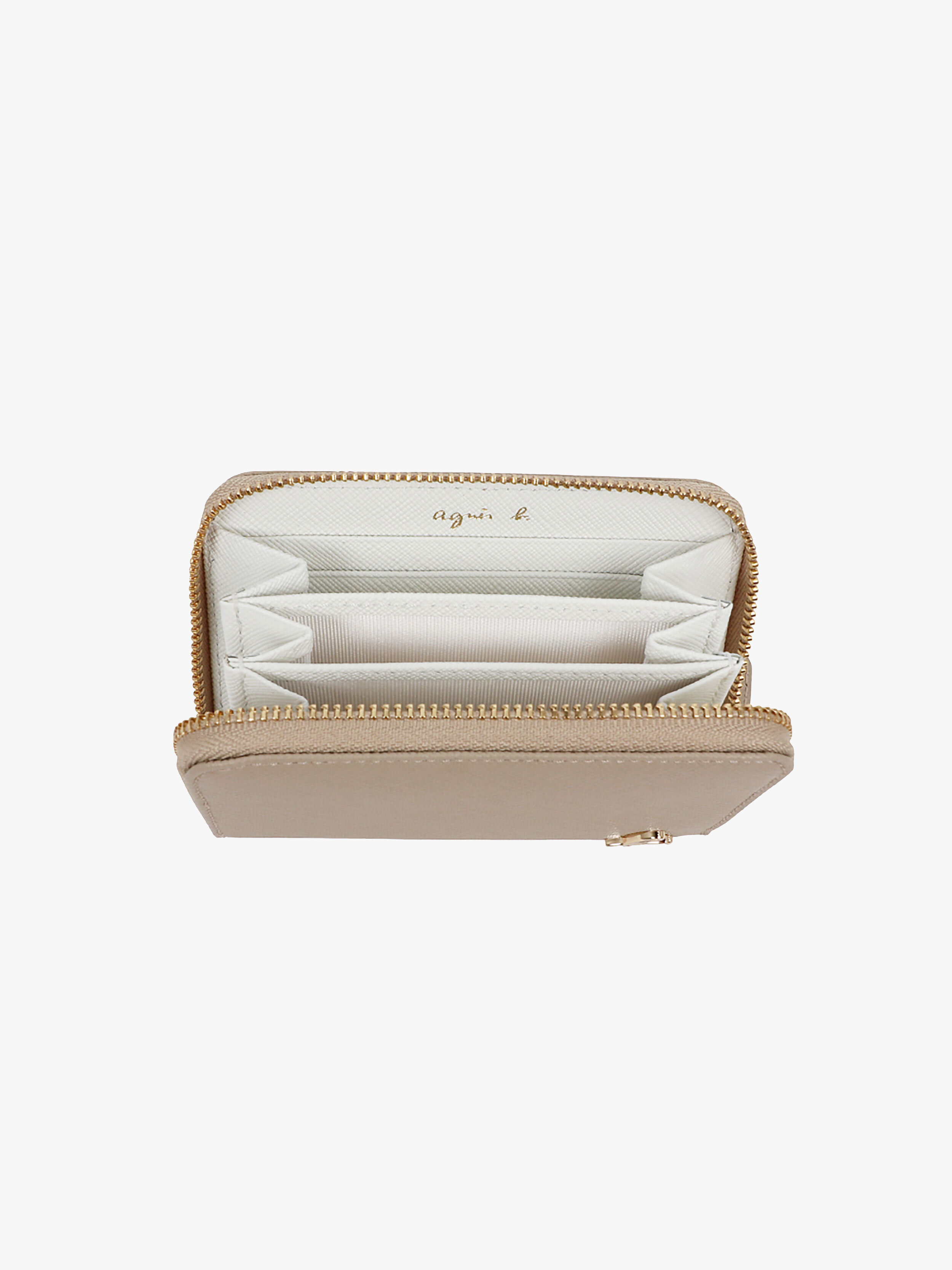 追跡有★Agnes b. 本革 傷のつきにくい ジッパー コインケース Women's Scratch Resistant Leather Zipper Coin Purse | agnès