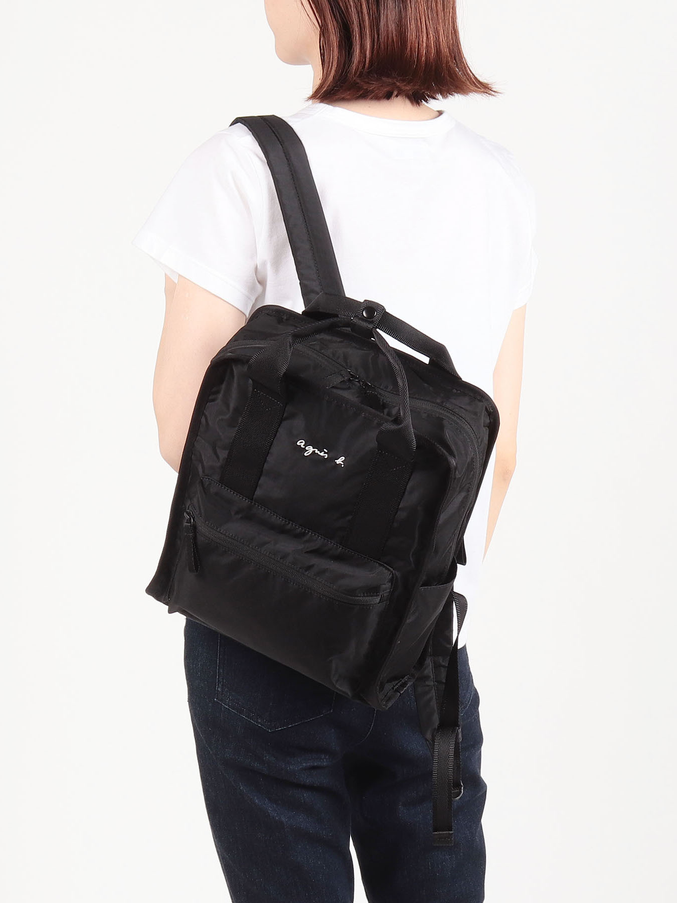 Women's Water-Repellent Nylon Backpack | agnès b. TW