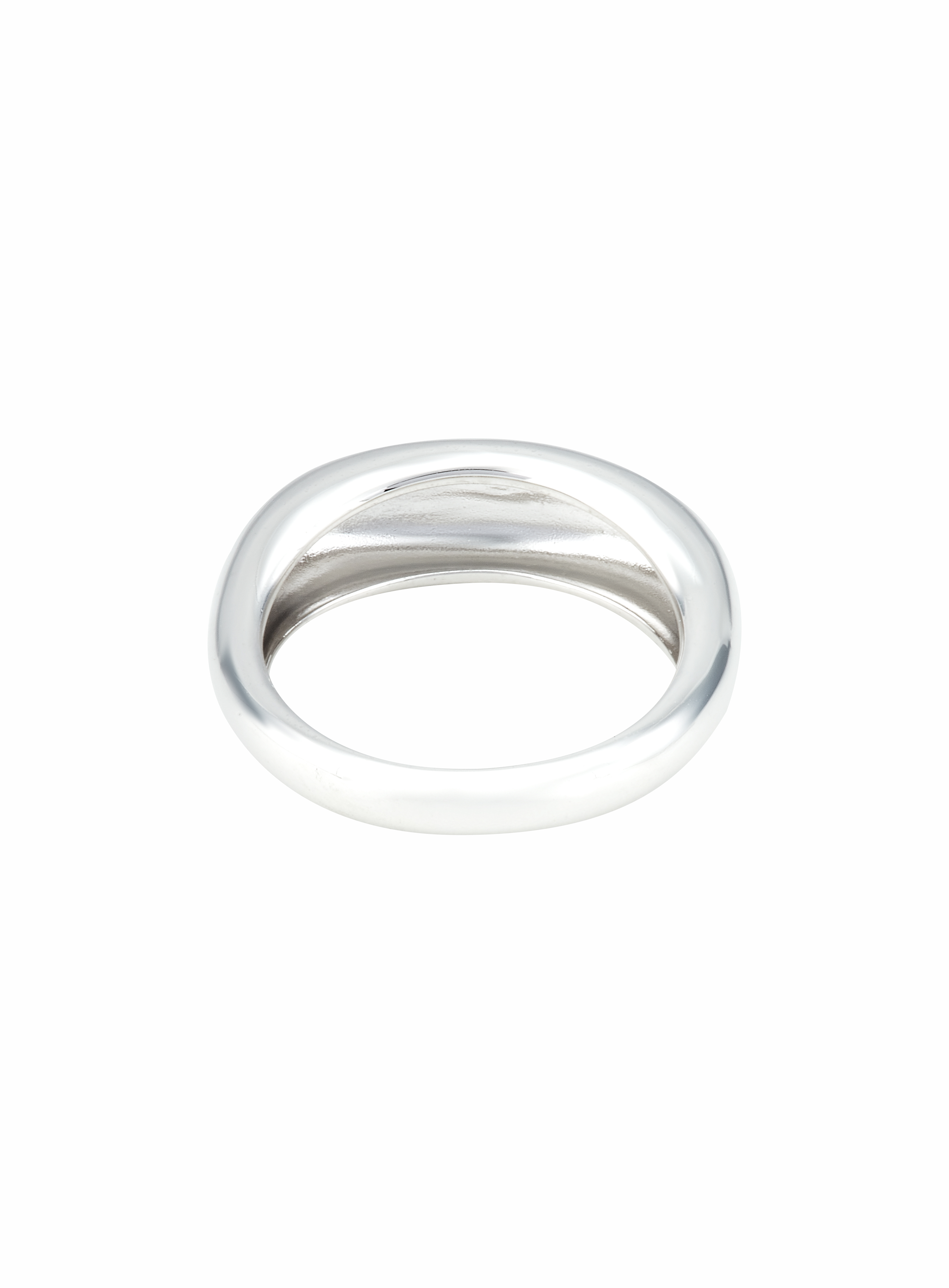 Women's sterling silver agnès b. Logo 