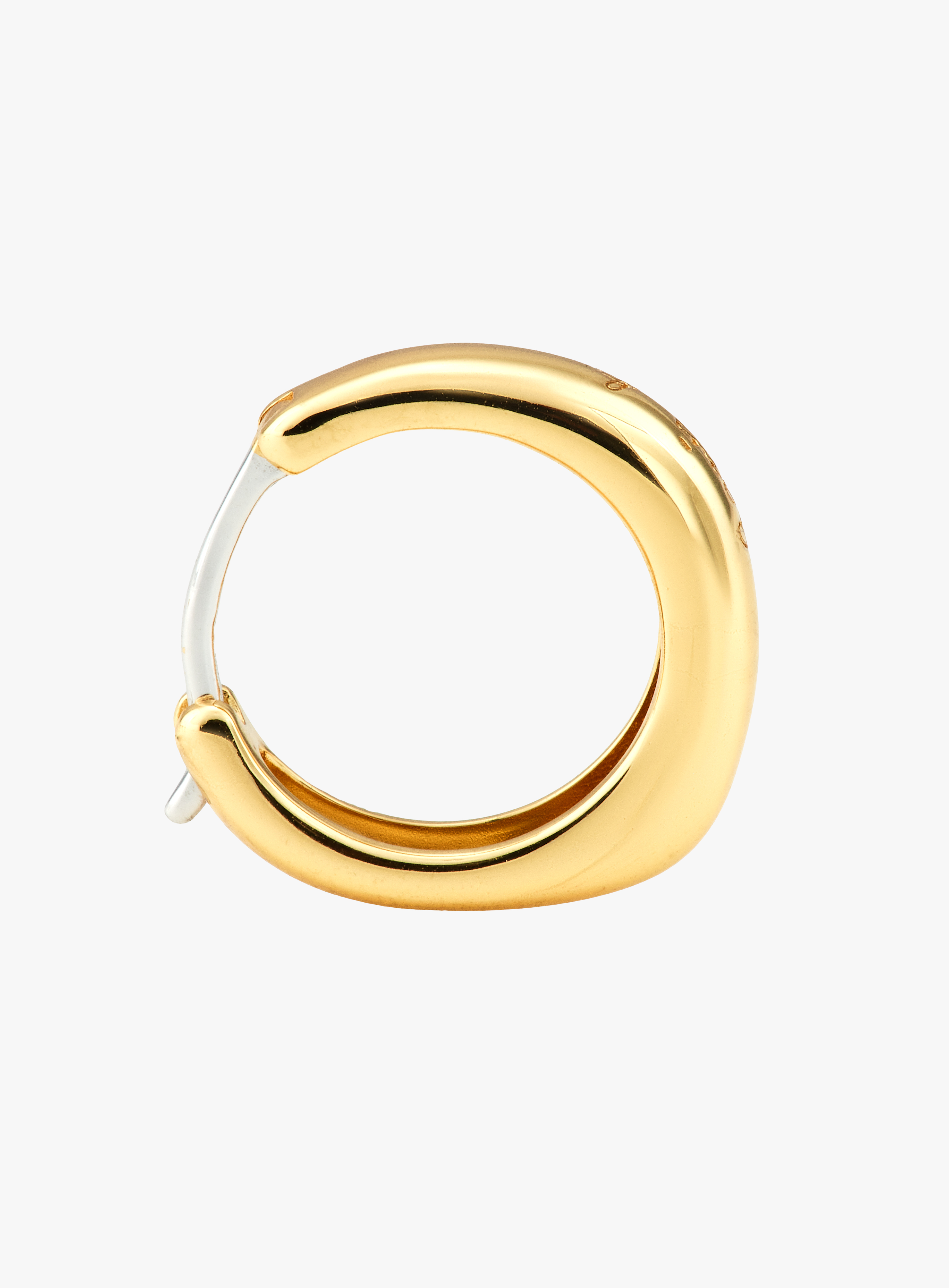 Women's sterling silver agnès b. Logo 
