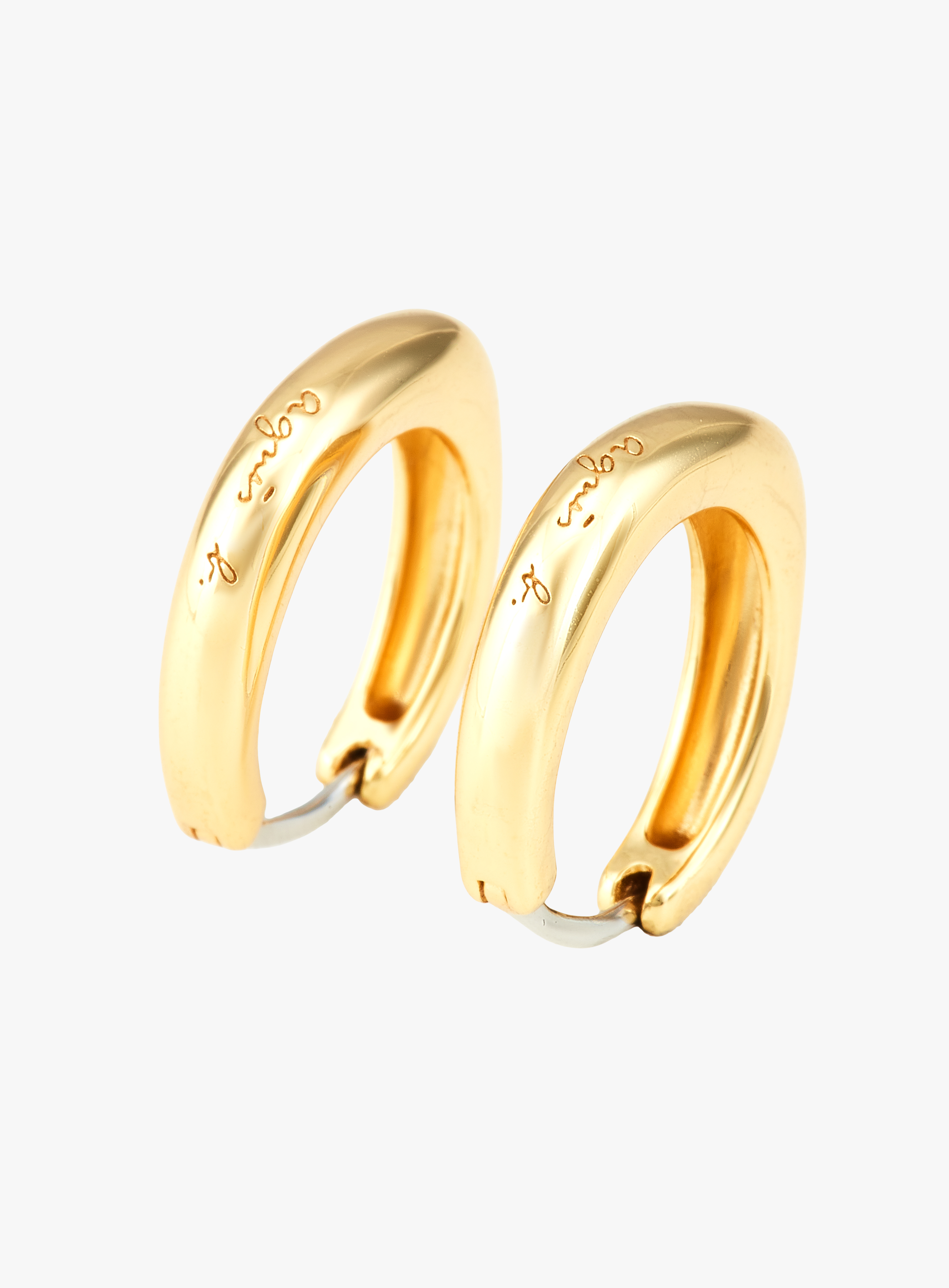 Women's sterling silver agnès b. Logo 