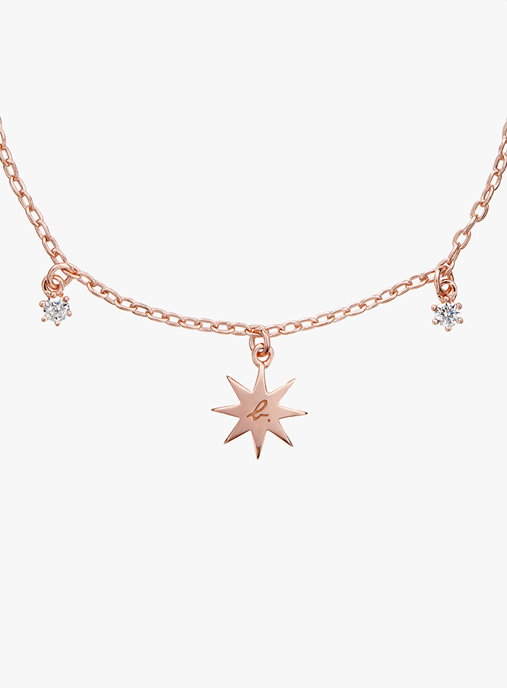 Women's sterling silver b. Logo star bracelet | agnès b. TW