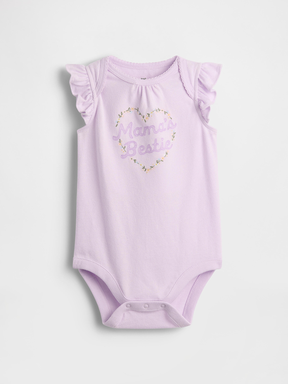 嬰兒有機棉圖案包屁衣