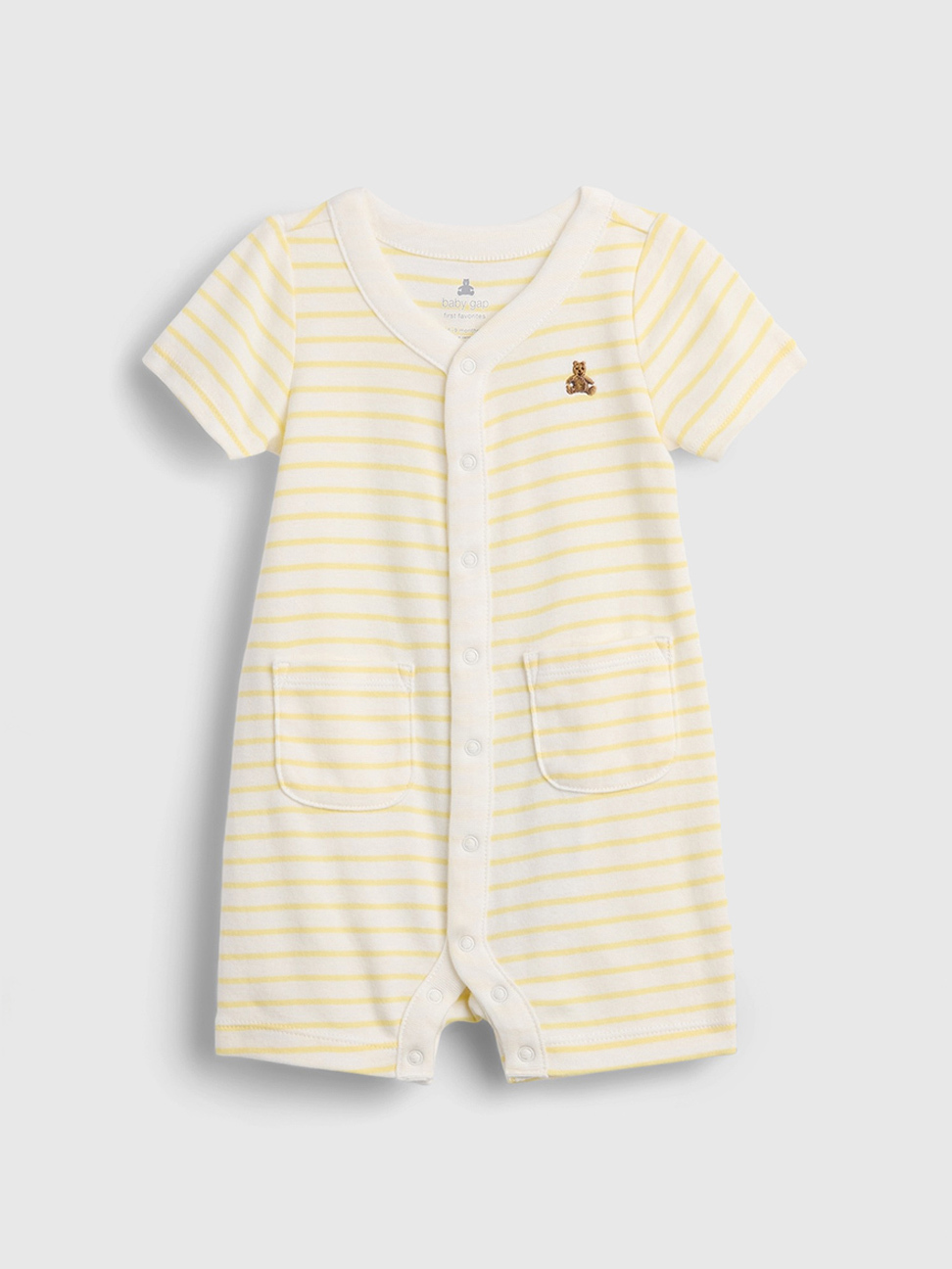 嬰兒布萊納小熊連身短褲