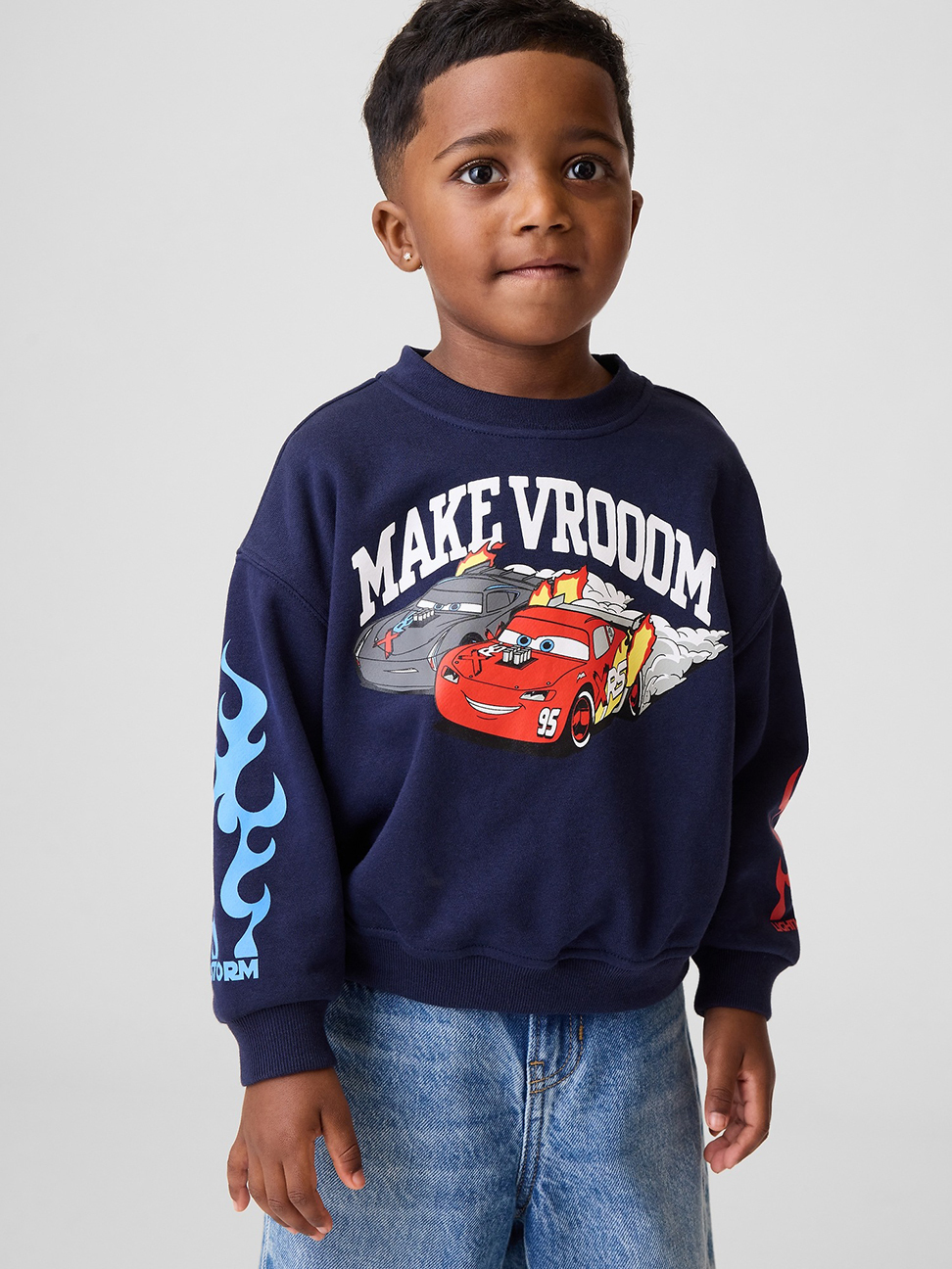 Gap × Disney迪士尼嬰兒及幼兒VintageSoft毛圈布大學T