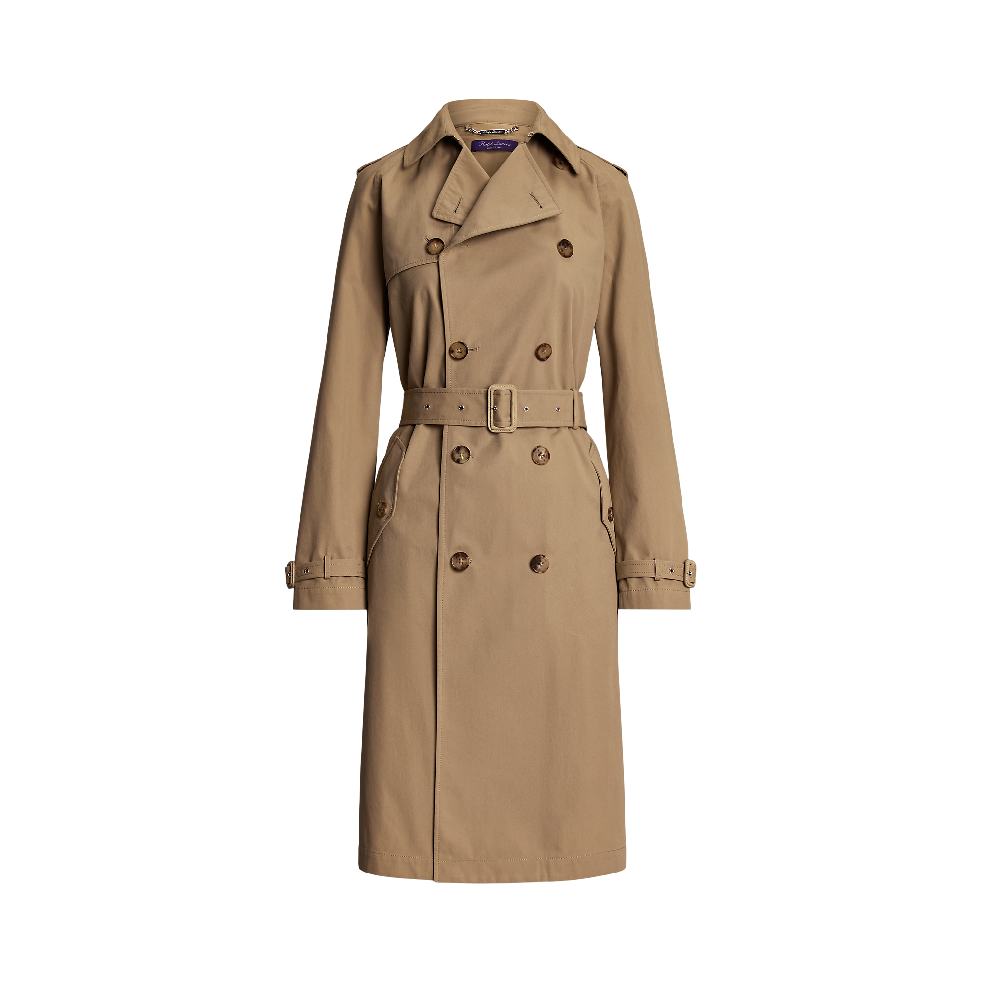 Niles Cotton Twill Trench Coat in Khaki | Ralph Lauren® HK
