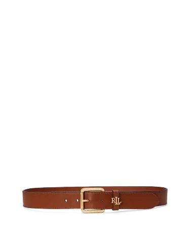 Logo-Keeper Leather Belt in Brown | Ralph Lauren® HK