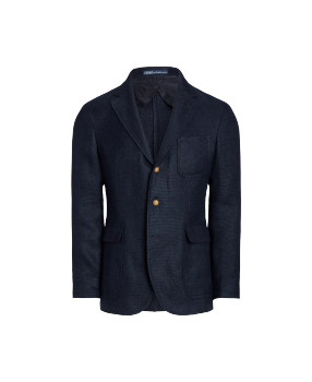 Polo Tailored Wool Flannel Blazer in Navy | Ralph Lauren® HK