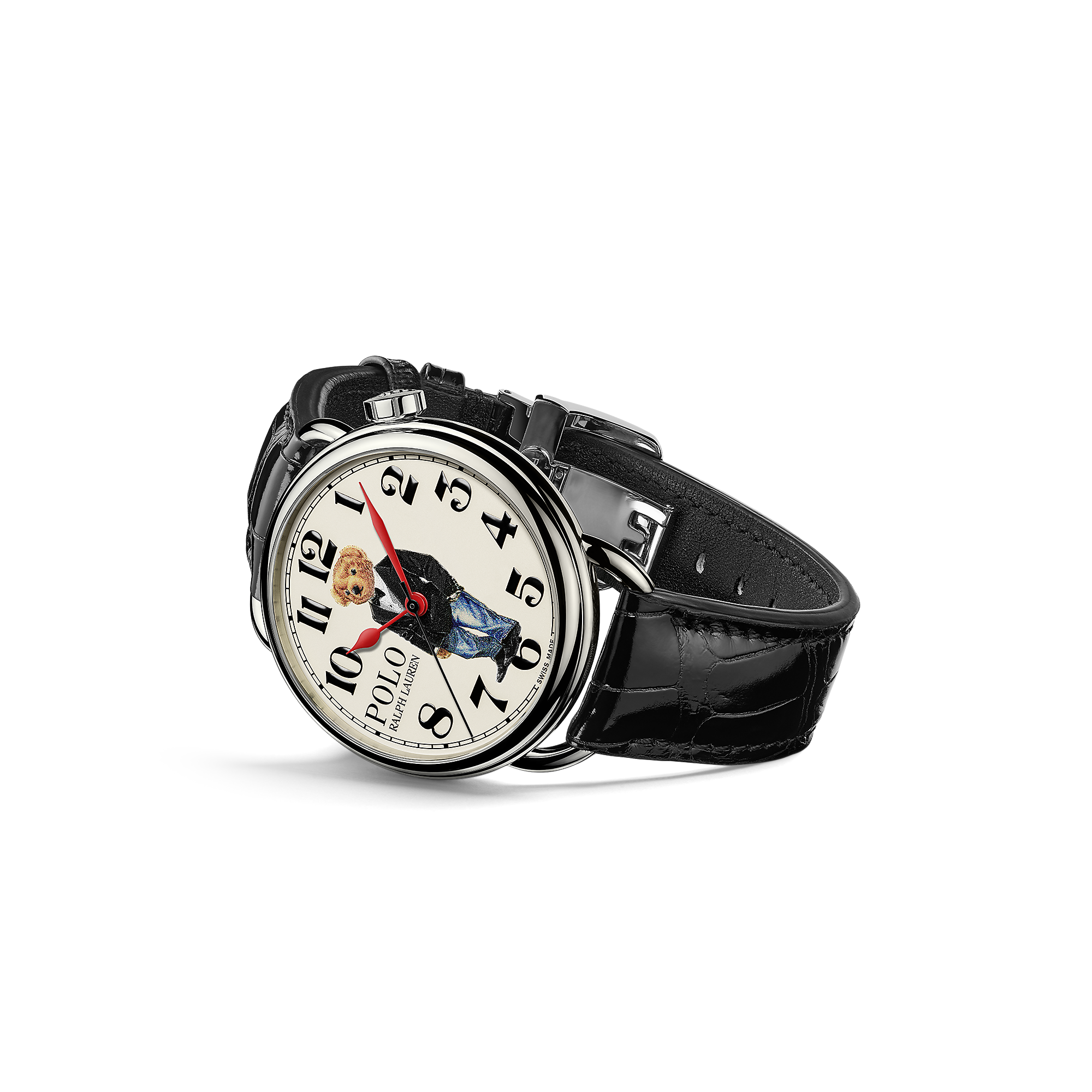 Polo Ralph Lauren NY Bear Watch 42mm 限定 Polo Ralph Lauren White Stainless Steel Polo Bear Yankees