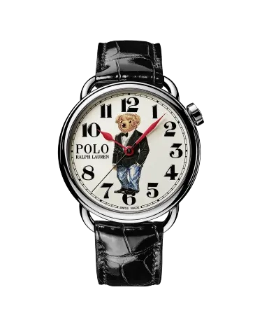 42 MM Tuxedo Polo Bear Watch in White | Ralph Lauren® HK