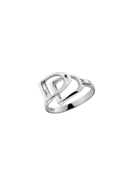 Ralph Lauren Sterling Silver Double-Stirrup Ring