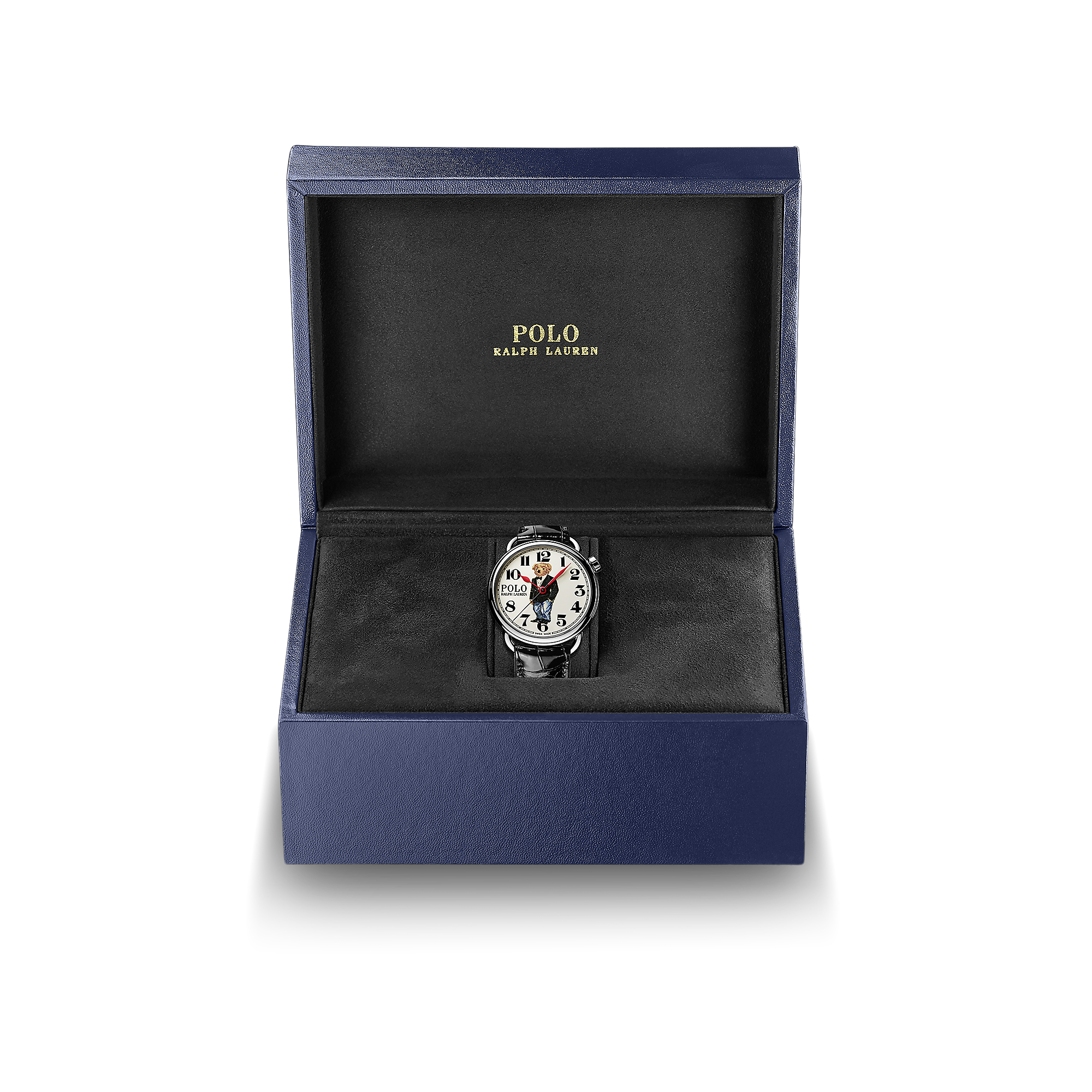 42 MM Tuxedo Polo Bear Watch in White | Ralph Lauren® HK