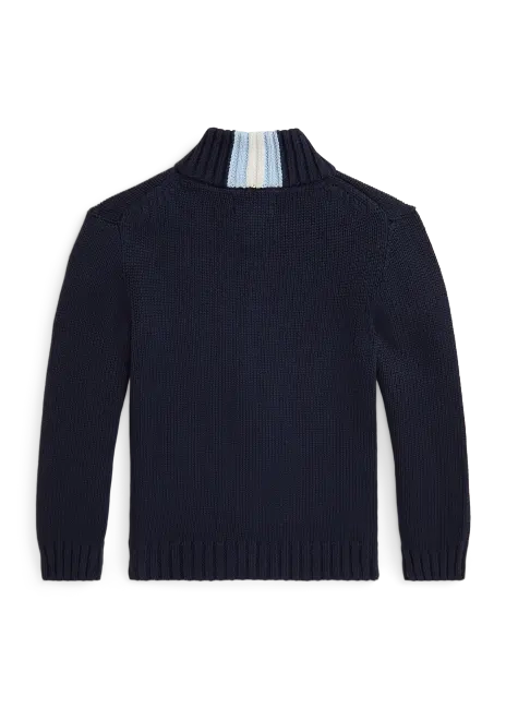 Ralph Lauren Cotton Full-Zip Sweater